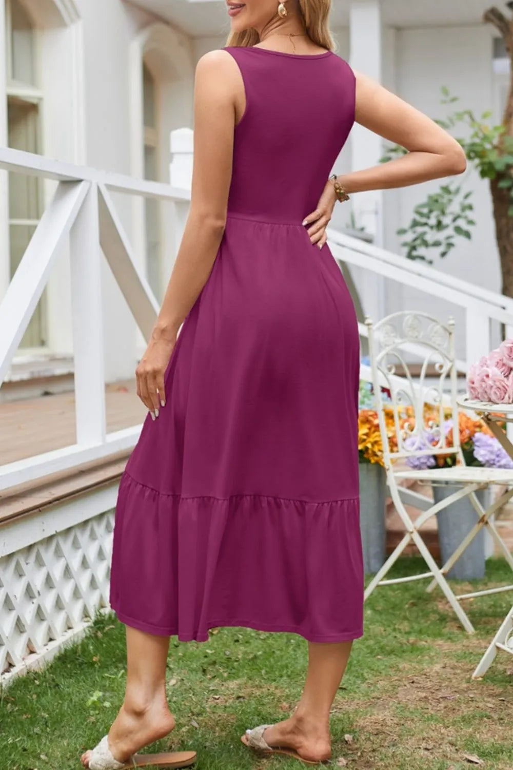 Round Neck Wide Strap Tank Dress (18)