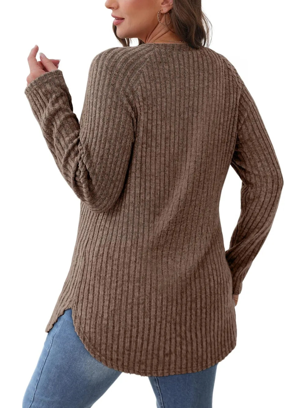 Round Neck Raglan Sleeve T-shirt (3)