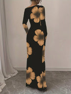Floral Print One Shoulder Maxi Dress (11)
