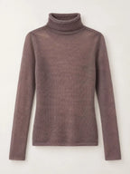 Sheer Turtleneck Knit Top (17)
