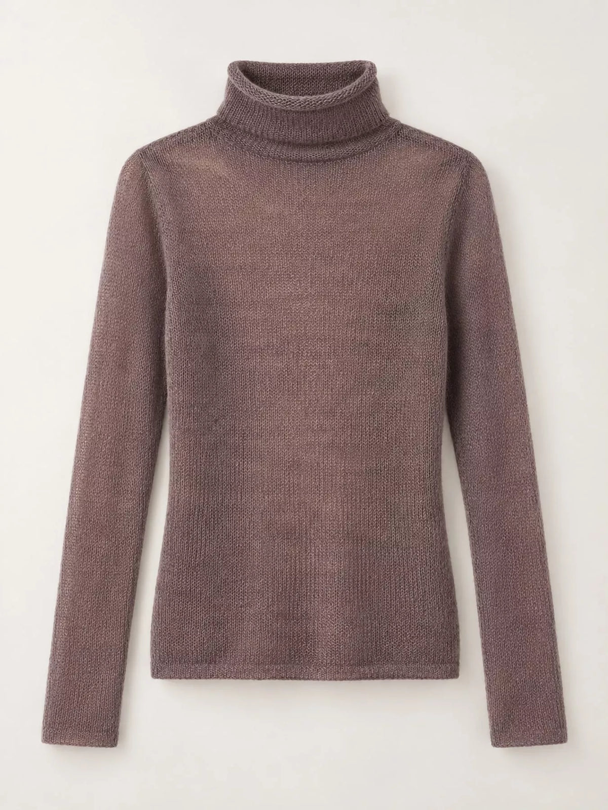 Sheer Turtleneck Knit Top (17)