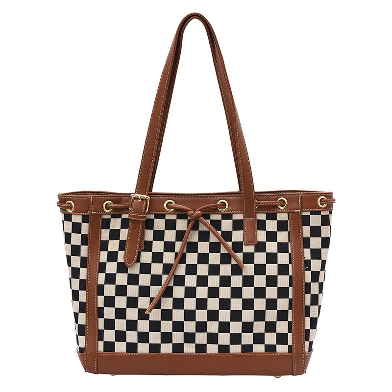 Contrast Tote Bag Checkerboard variant CJNS135567802BY