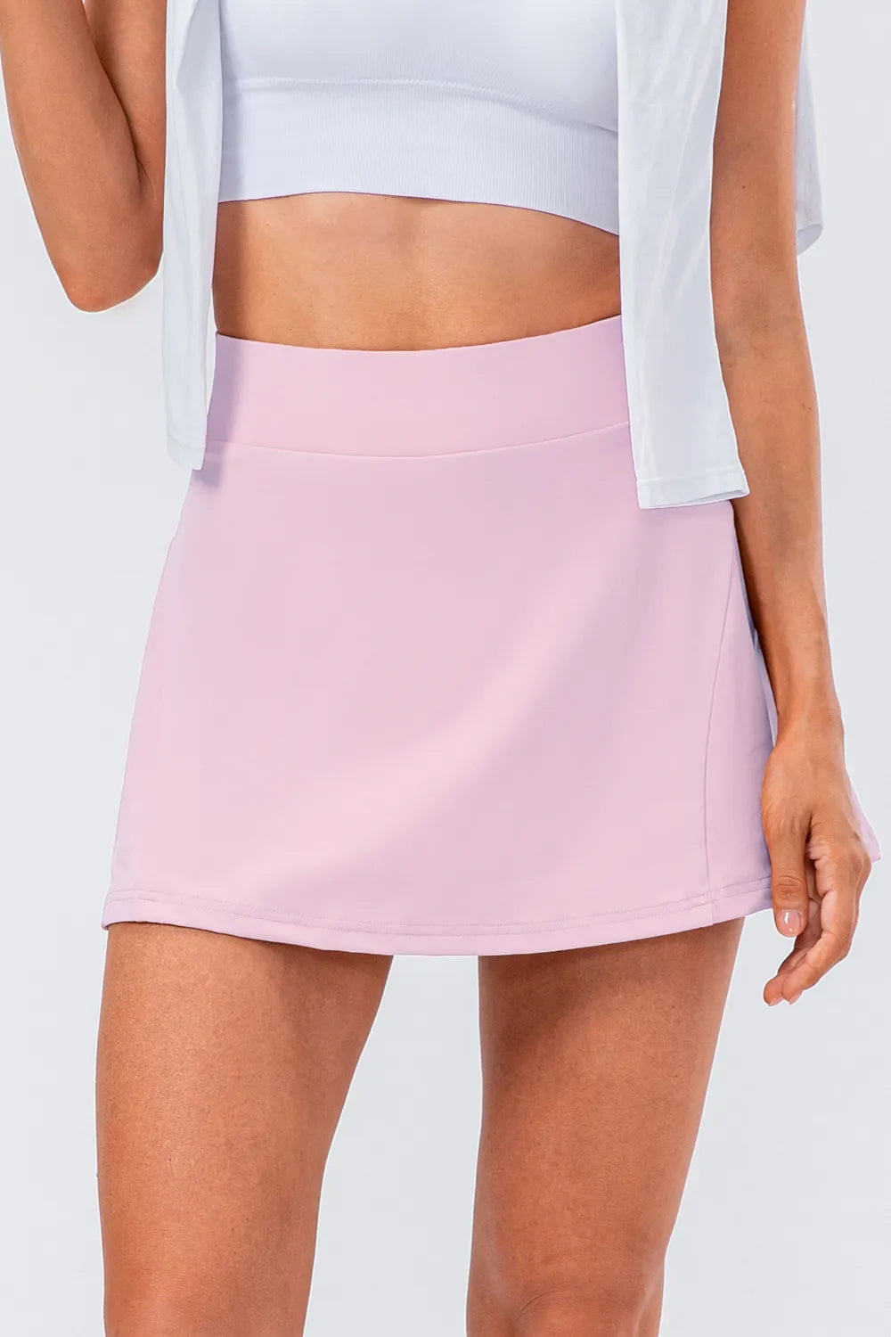 High Waist Pleated Active Skirt (21)