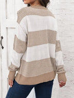 Full Size Block Dropped Shoulder Sweater Plus (11)