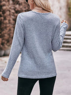 Ribbed Knit Long Sleeve T-shirt (14)