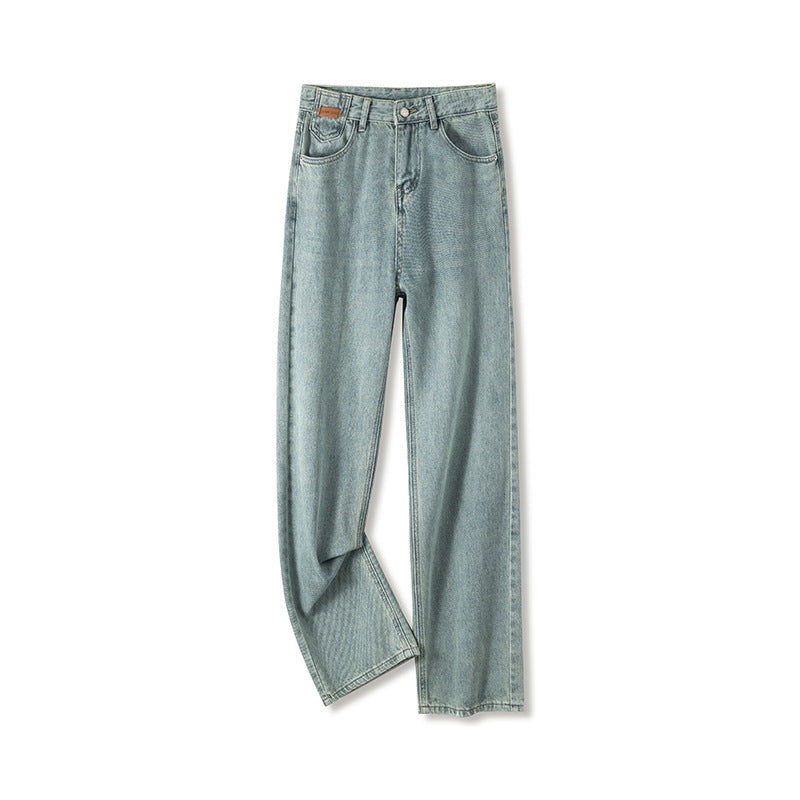 Cropped Trousers Embroidered Wide-leg Jeans photo 5