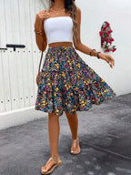 Floral Print Midi Skirt (6)