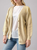 Button Down V-neck Long Sleeve Cardigan (4)