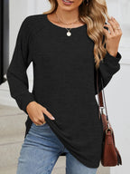 Round Neck Long Sleeve T-shirt (13)