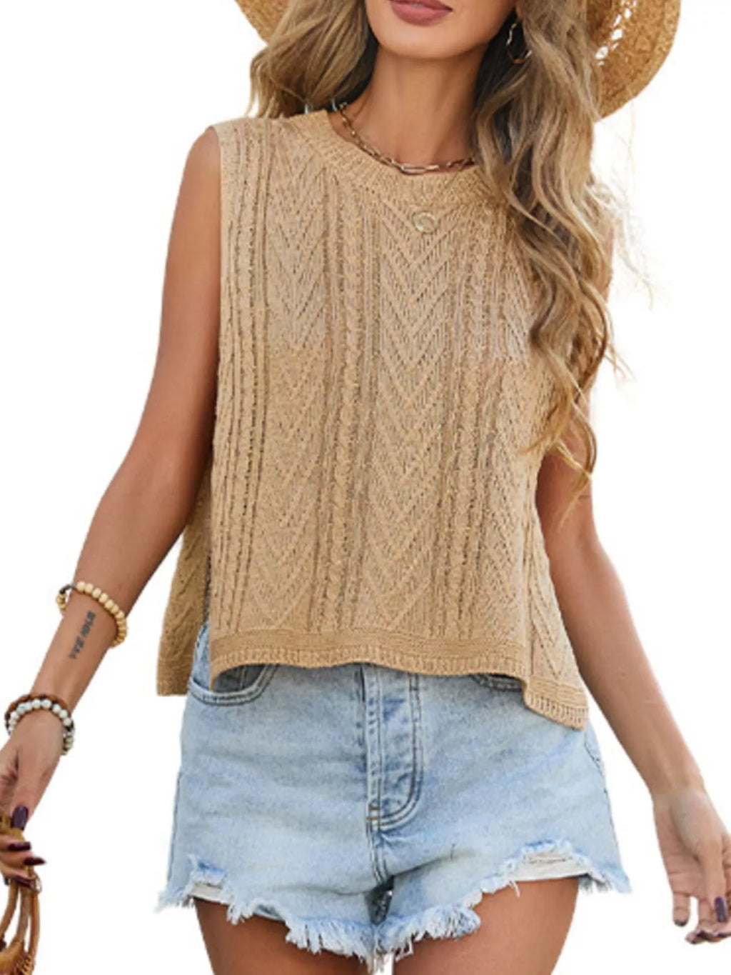 Chevron Knit Sweater Vest (8)