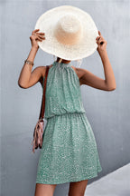 Floral Tied Sleeveless Mini Dress (5)