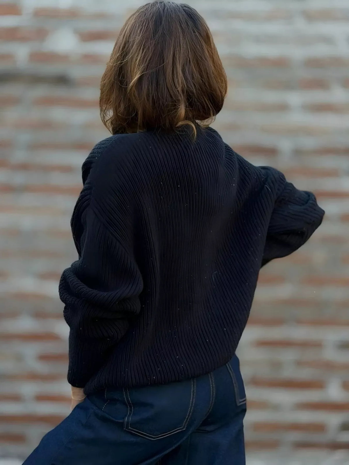 Full Size V-neck Button-up Knit Cardigan Plus (9)