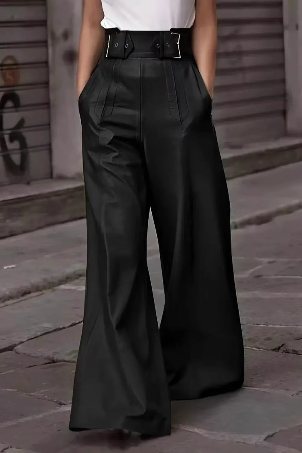 High Waist Wide Flare Pants (5)
