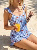 Ruffled Printed Cami Shorts Set (10)