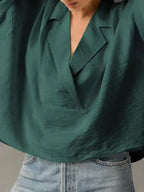Collared Neck Half Sleeve Blouse (15)