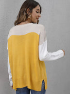 Block Round Neck Sweater (2)