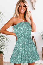 Ditsy Floral Strapless Mini Dress (10)