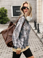 Camouflage Print Mock Neck Sweatshirt (20)