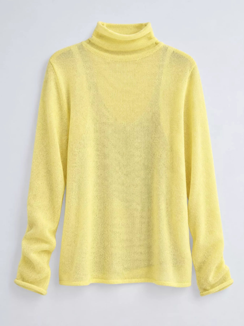 Sheer Turtleneck Knit Top (23)