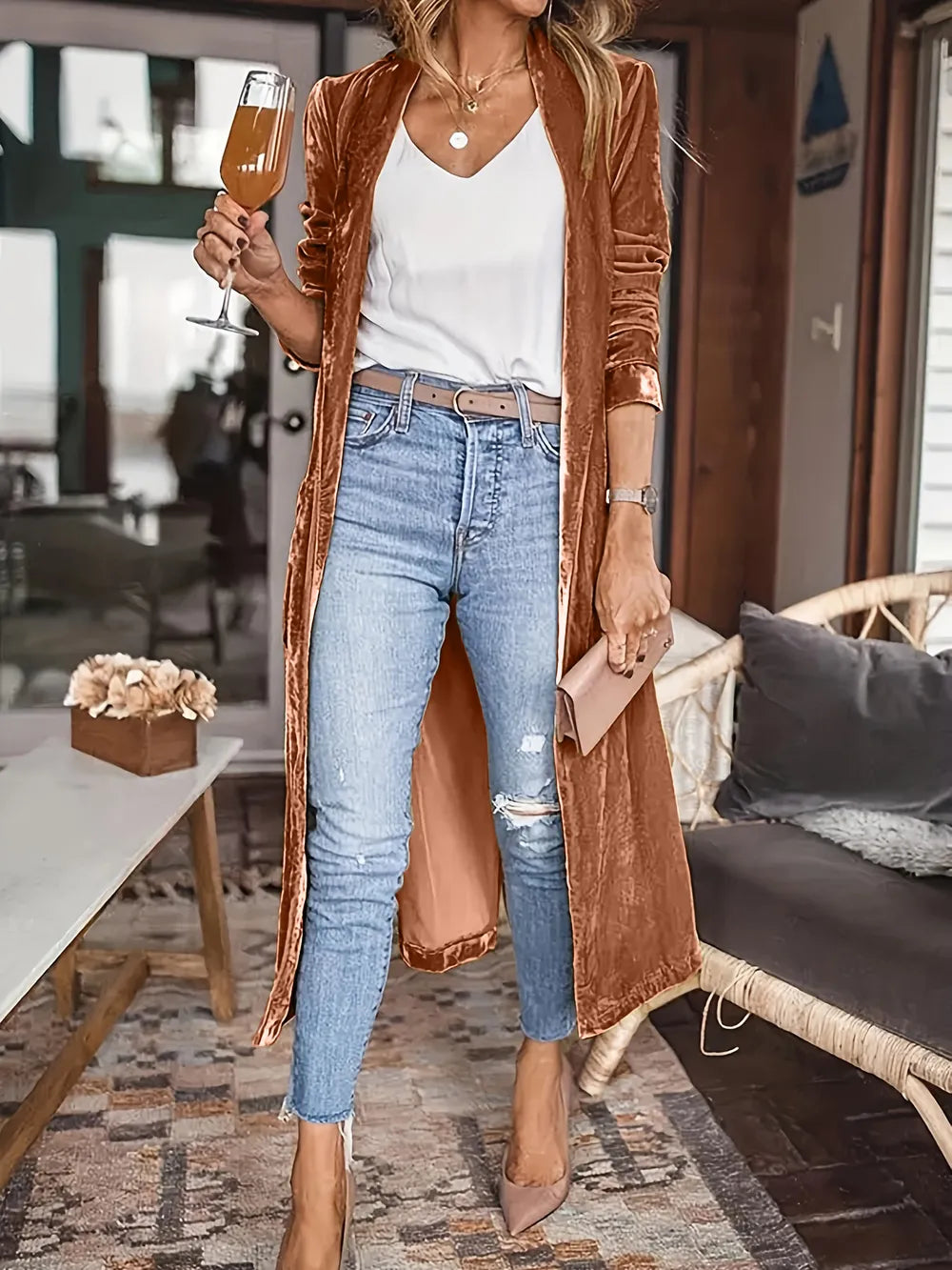 Open Front Long Sleeve Coat (23)