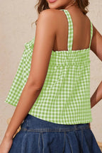 Tied Front Textured Square Neck Cami (16)