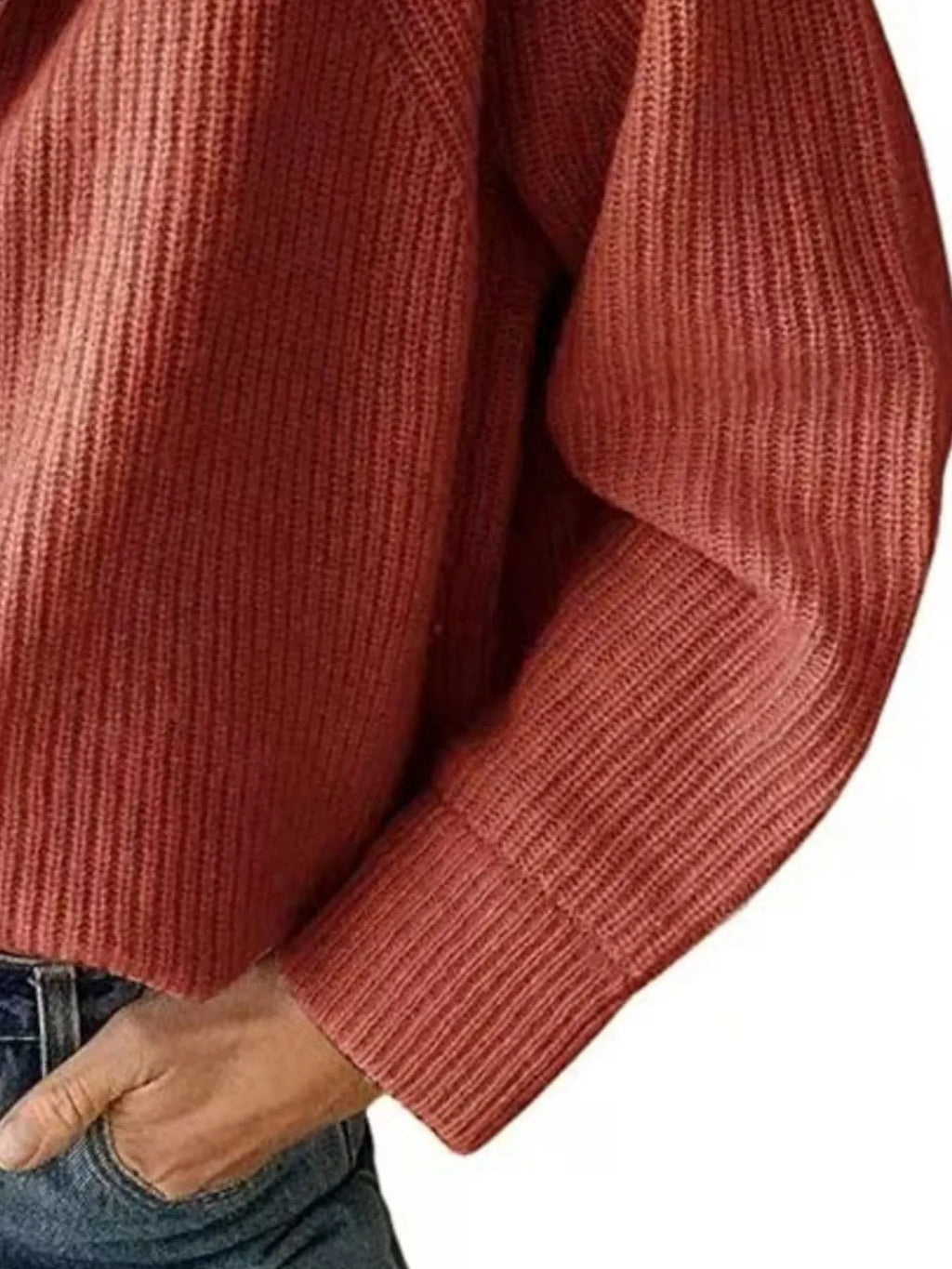 Half-zip Long Sleeve Sweater (14)