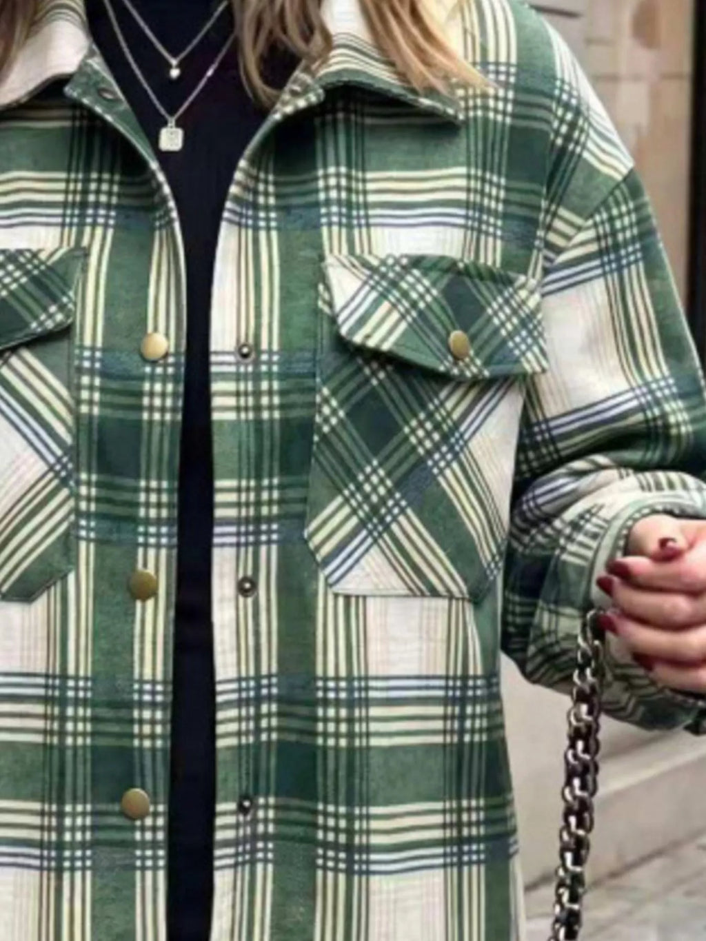 Plaid Snap Down Shacket (3)