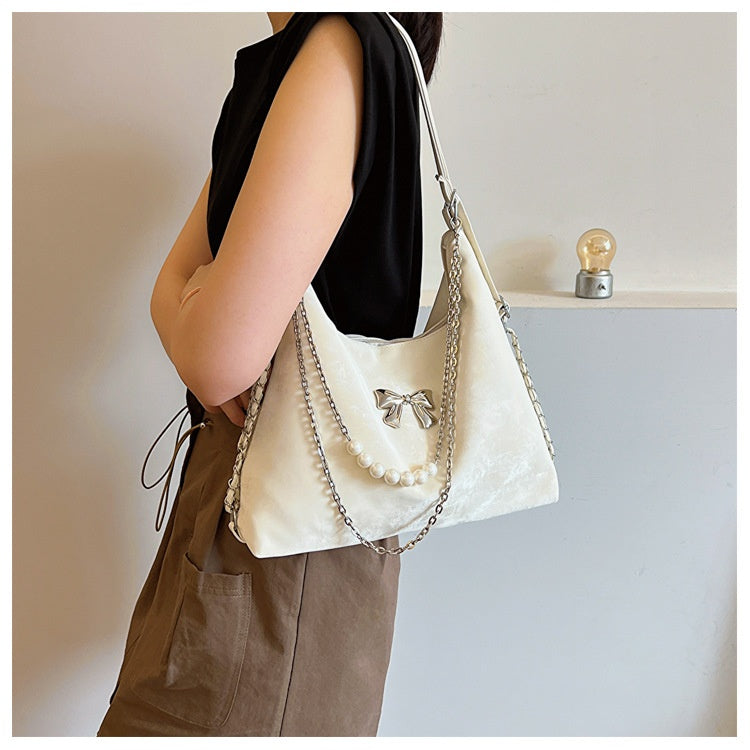 Large Capacity Spring Shoulder Bag Texture photo 1