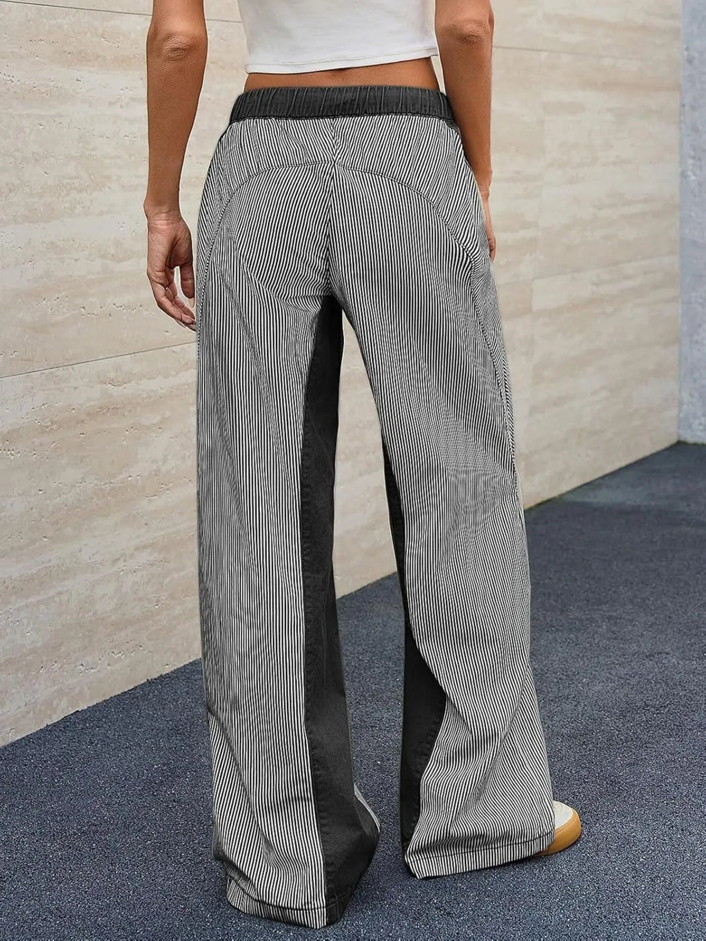 Striped Wide Leg Jeans (13)