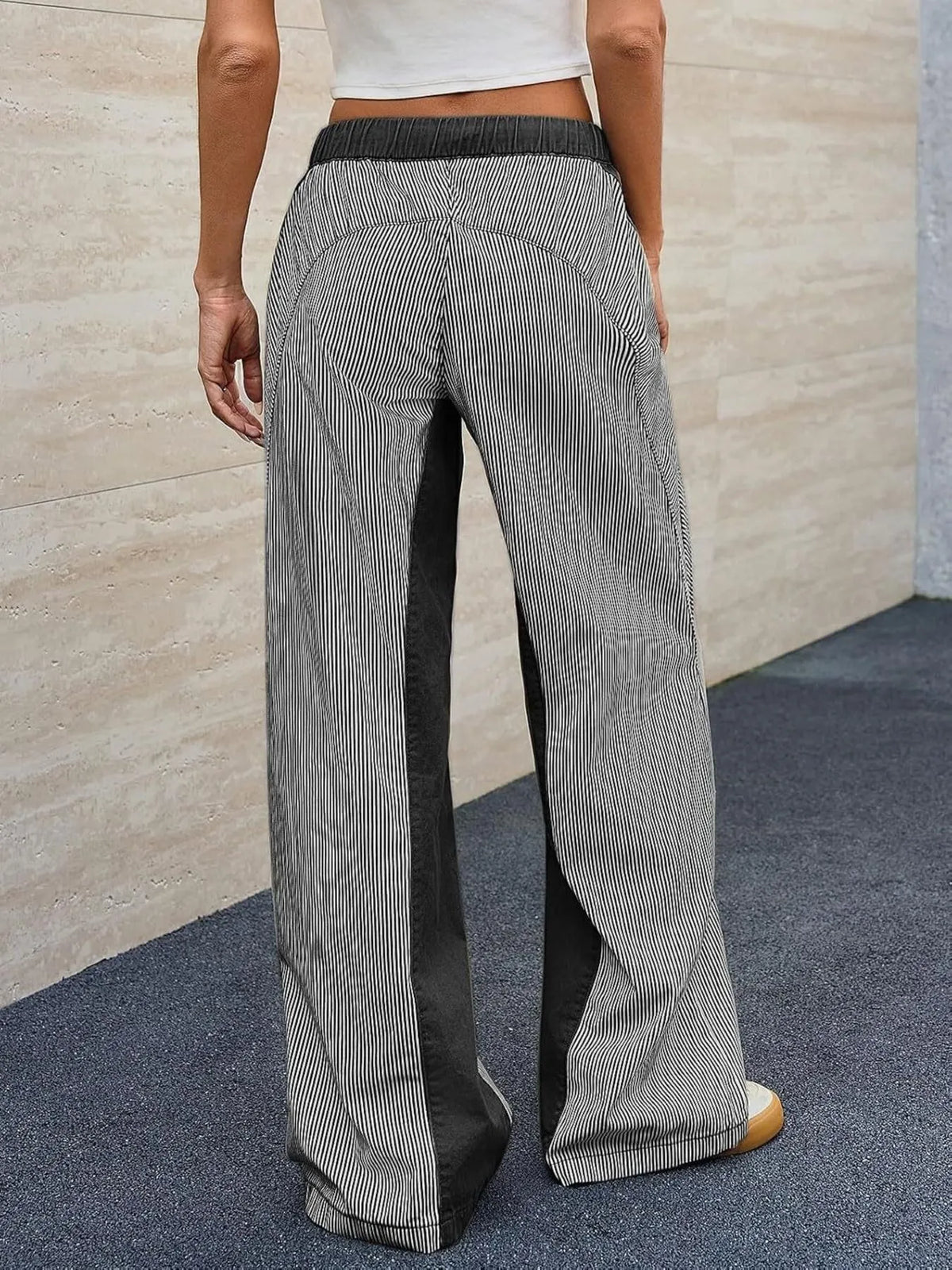 Striped Wide Leg Jeans (13)