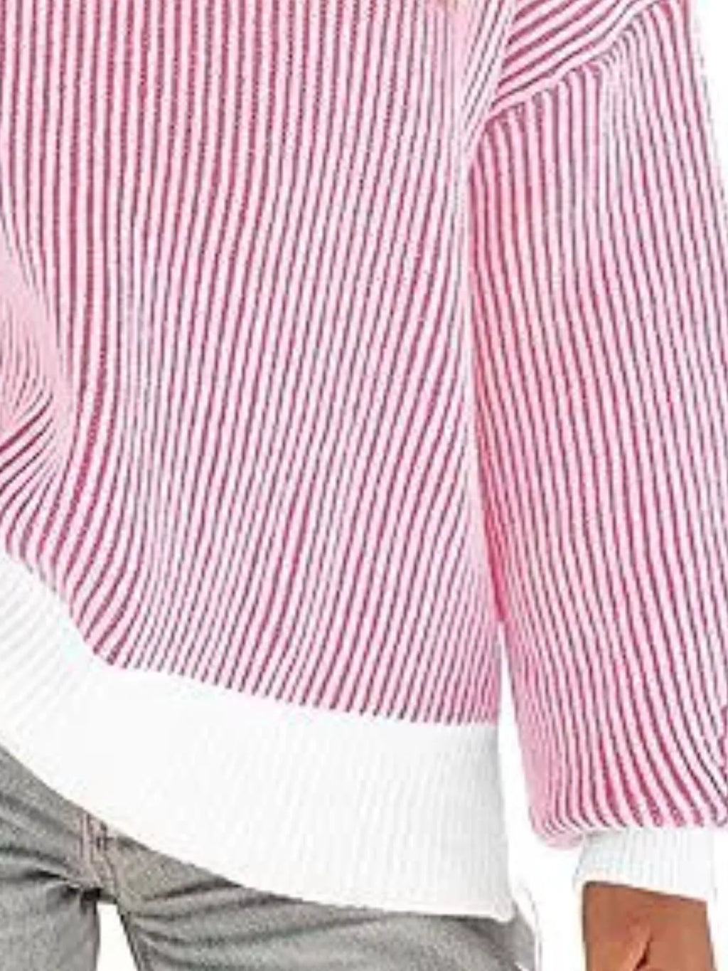 Stripe Dropped Shoulder Sweater (12)