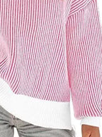 Stripe Dropped Shoulder Sweater (12)