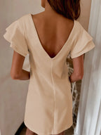 Ruffled Layered Short Sleeve Mini Dress (14)