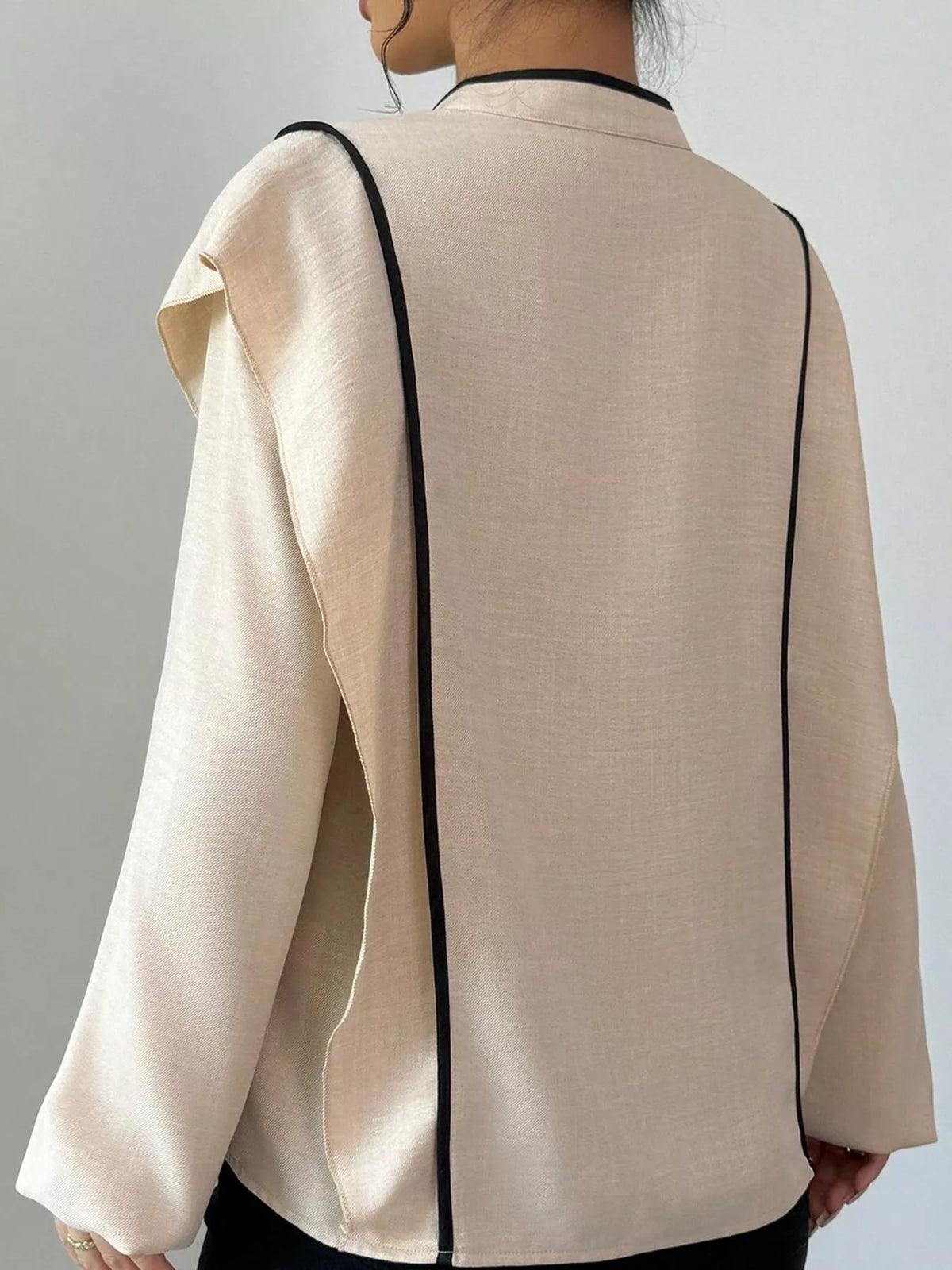 Chinese-style Mandarin Collar Blouse (7)