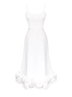 Ruffle Hem Scoop Neck Midi Dress (4)