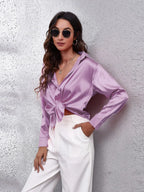 Button Up Collared Neck Long Sleeve Shirt (20)