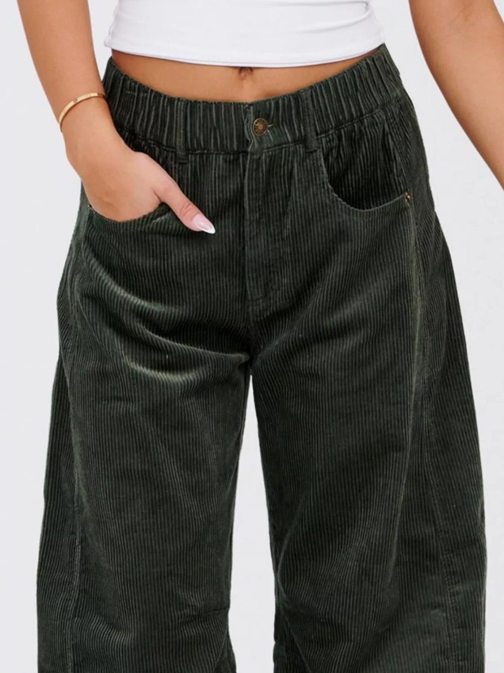 Corduroy Wide Leg Pants (5)