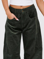 Corduroy Wide Leg Pants (5)