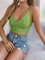 Cable-knit Short Cami (15)