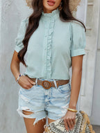 Button Down Striped Short Sleeve Shirt (21)