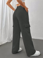Relaxed Fit Pants Drawstring Waist (20)