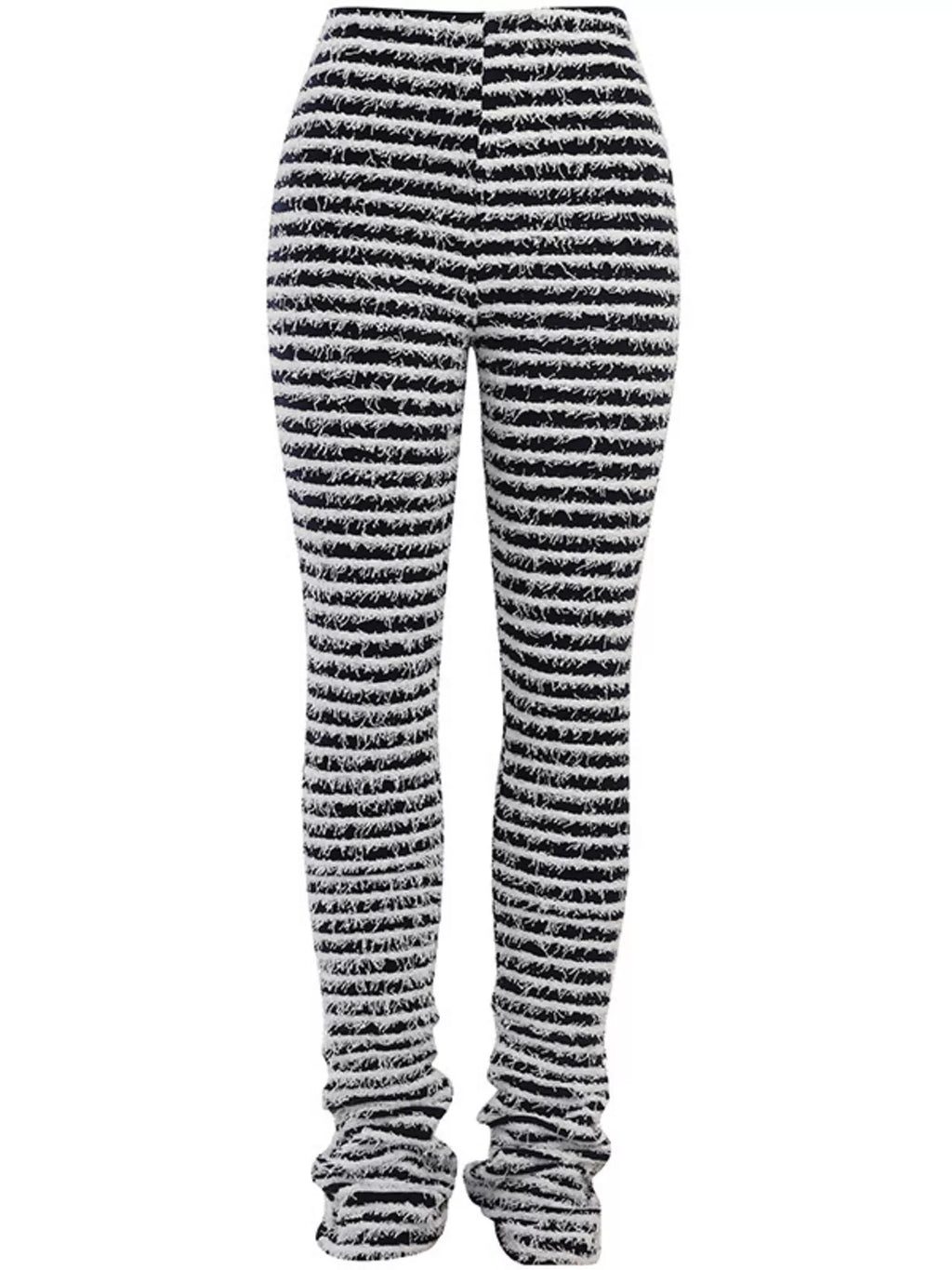 Striped Fuzzy Textured Knit Pants (6)
