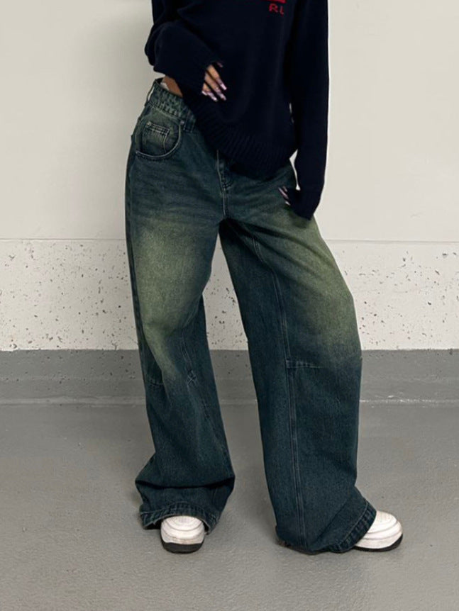 Plus Size Idle Retro Washed Jeans photo 4