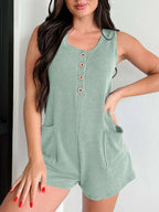 Texture Wide Strap Romper Pockets (24)