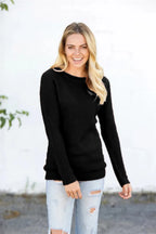 Round Neck Raglan Sleeve Sweater (14)