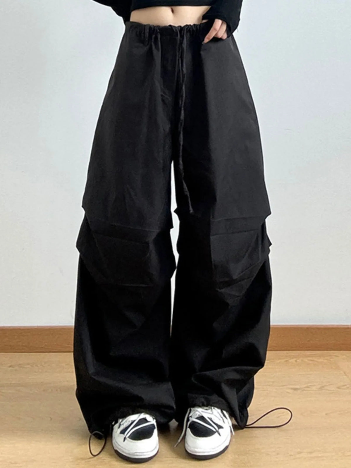 Wide Leg Casual Drawstring Pants (8)