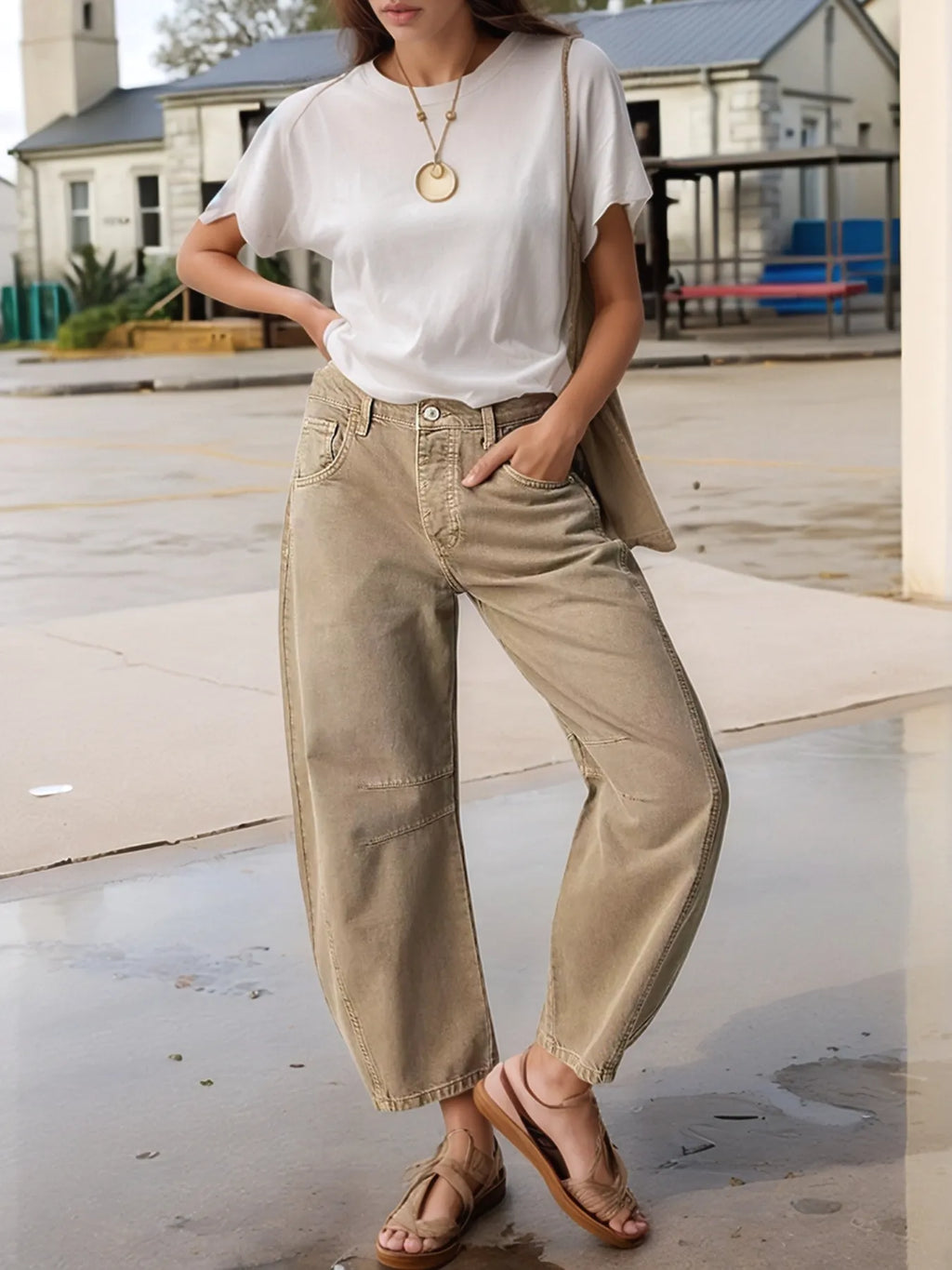 Wide Leg Relaxed Fit Jeans
