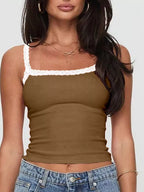 Lace Detail Cropped Cami (3)
