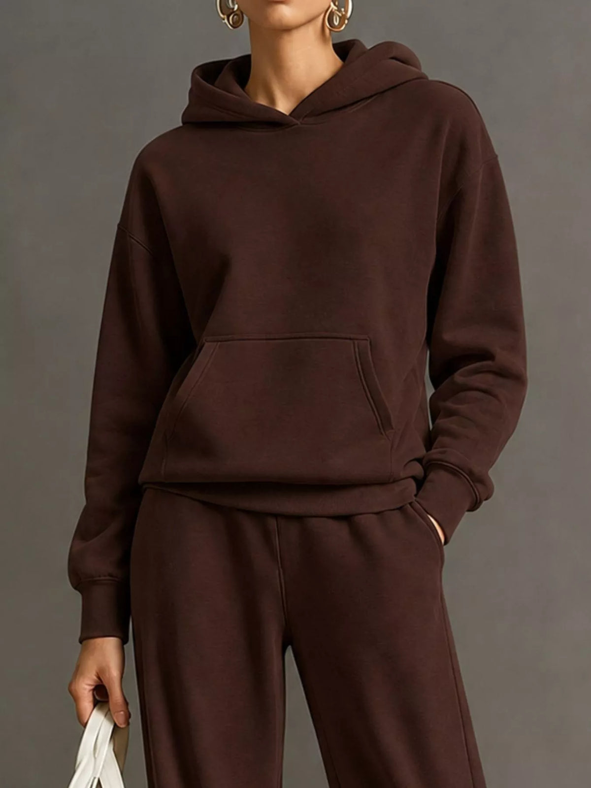 Kangaroo Pocket Hoodie Pants Set (26)