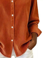 Full Size Corduroy Button-down Shirt Plus (3)